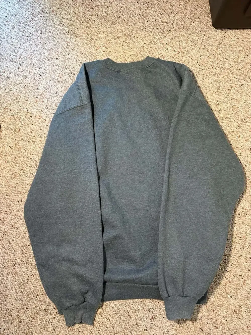 Jerzees‎ Activewear Premium Fit Charcoal Grey Crewneck Sweatshirt Size Large